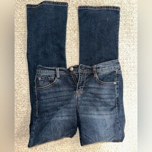 Wallflower Dark Blue Straight Leg Jeans